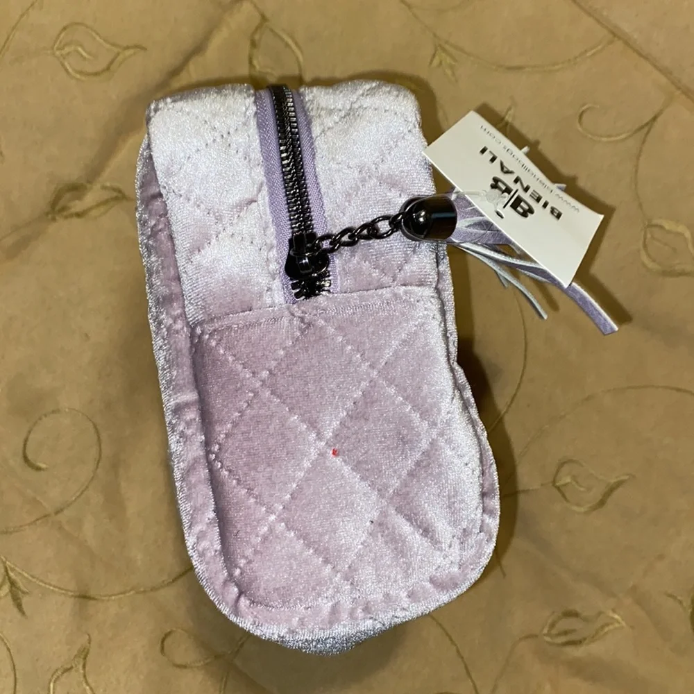 💜NWT Bienali Purple Velvet Bag